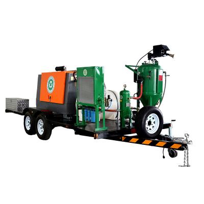 China DB500 High Pressure Mobile Sandblaster Mobile Abrasive Rust Small Tanks Cleaning Wet Blasting Machine for sale