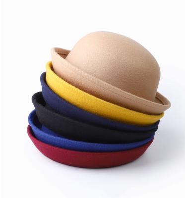 China Wholesale Picture Unisex Kids Fashion Fedora Hats Bowler Hat Felt for sale