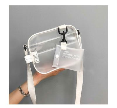 China Fashion PVC Women Cross - Body Bag Fashion Clear PVC Transparent Beach Bag for sale