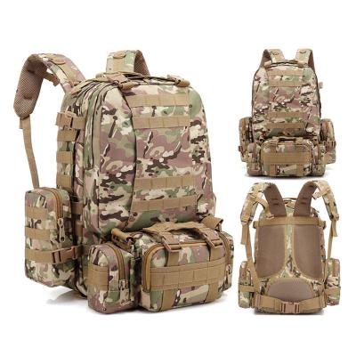 China Custom Logo Tactical Duffle Bag Hunting Anti-theft Rise Camping Bag Camouflage Multi Use Bags Hot Selling Tactical Backpack for sale