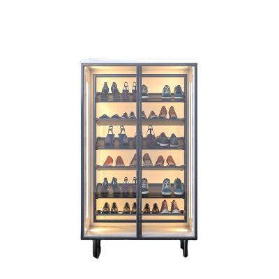 China Rotary The shoe cabinet rotates 360 degrees, the shoe rack is pulled, and the entrance hall is large-capacity storage for sale