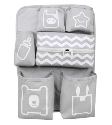 China Inner Container Baby Bedside Cart Nursery Diaper Caddy Organizer Hanging Diaper Storage Bag for sale