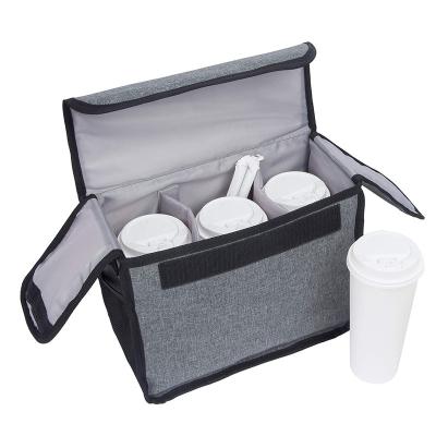 China Coffee Beverage Delivery Bag Coffee Cup Holder Lightweight Insulated Coffee Carrier for sale