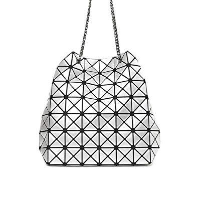 China Fashion Geometric Luminous Chain Handbag For Women Shoulder Bag Purse Tote Bag for sale