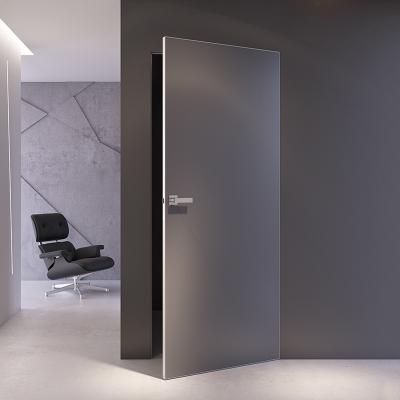 China Minimalist Europe and America AU Interior Door No Frame Automatic Internal Invisible Door With Hinges Inter Secret Door Hidden Invisible Interior for sale