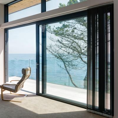 China Custom Huge Aluminum Huge Sliding Glass Door Automated Doors Europe and America Foshan Huge Aluminum Windows Manufacturer Foshan Doors for sale