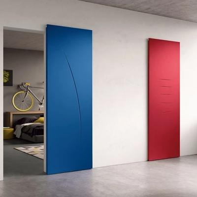 China Custom Europe and America Color Room Ghost Door Sliding for Apartments Wooden Door Design Magic Sliding Colorful Sliding Door for sale