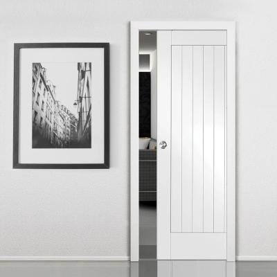 China Europe and America American Modern Interior Sliding Lacquer Pocket Door Wood Slide for New Room Interior Pocketdoor Pocket Doors for sale