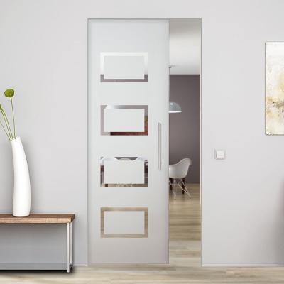 China Europe and America American Glass Door Design Modern Room Glass Sliding Pocket Doors Interior Pocket Glass Doors for sale