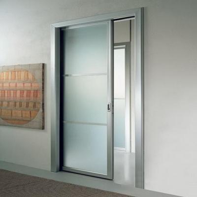 China Europe and America Italian designer modern pocket glass door with interior aluminum frame pocket slide door sliding pocket glass doors for sale