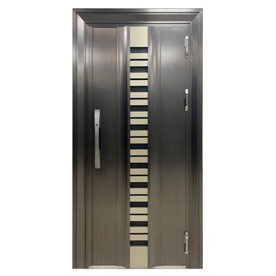 China American Modern Steel Exterior Residential Doors Stainless Steel Security Door Modern Europe and America Style Exterior for sale