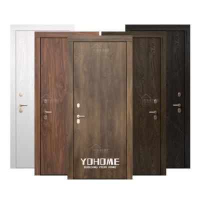 China China Top Project Manufacturer Fire Protection Interior Flush Design Wood Internal Fire Door Rated Hotel Room Door for sale