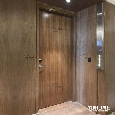 China Internal fire protection Foshan hotel door project manufacturer fd30 door set fire rated timber veneer door for sale