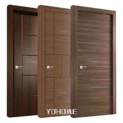 China Fire Protection Foshan Factory Supplier Veneer Wood Flush Doors Interior Pre Hung Door Wood Fire Door For Project for sale