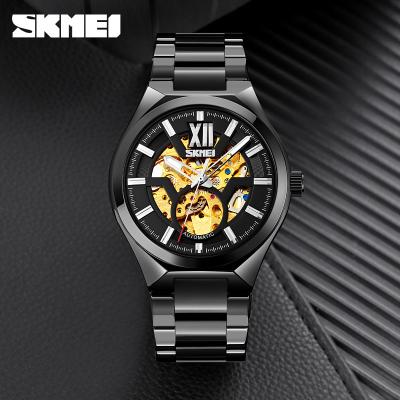 China Automatic Date SKMEI 9258 Guangzhou Water Resistant Business Men Watch Wholesale Mechanical Watch Movement for sale