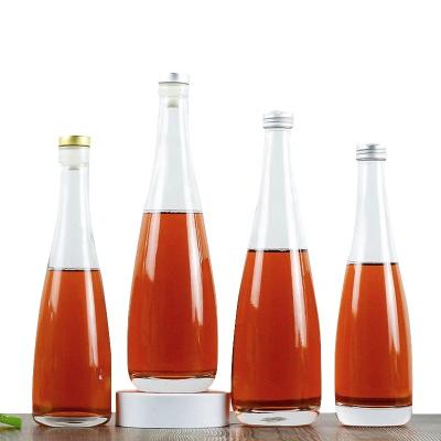 China New Beverage Design 500ml Juice Ice Fruit Wine Glass Bottle Beverage Drinking Bottle With Cork for sale