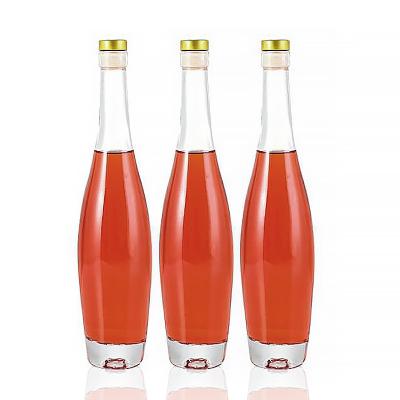 China Beverage Bowling Shape Vodka Glass Thick Bottom Wine Bottles With Cork For Gin for sale