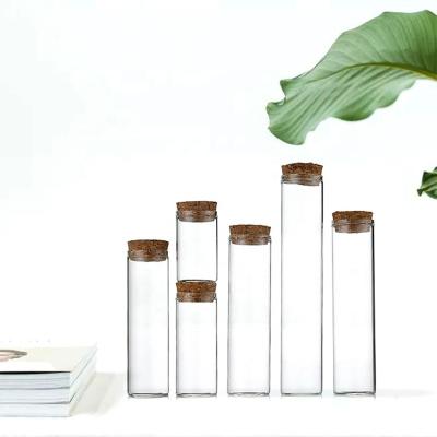 China INFUSION New ONO Style Multi-Spec Borosilicate Glass Test Tube Bottle With Cork Stopper for sale