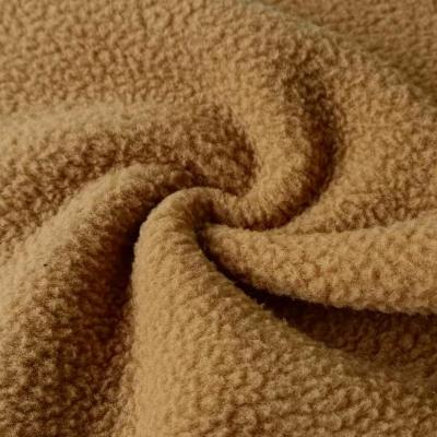 China New design high quality cheap anti pill polyester 100% fleece fabric supplier for winter for sale