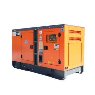 China Povid Electric Power 80kw Closed Type Genset Price Silent 100 KVA Soundproof Silent Generator 100kva Diesel Generator for sale