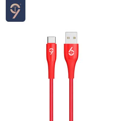 China Macaron Coloful Fashionable Design 2023 New Fast Charging Type C Data Cable USB Charger Cable Mobile Phone Fast Charging 1M/2M Red for sale