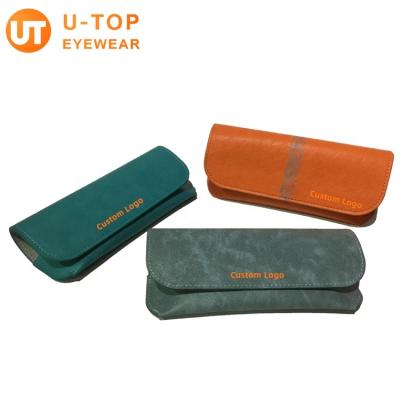 China Fashionable Luxury Leather Eyewear Cases Sunglass Packaging Cases Custom Sunglasses Packaging Boxes for sale