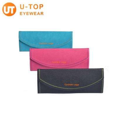 China Fashion Eyeglass Case Leather Purse Shipping Cardboard Cases Optical Metal Glasses Cases Set for sale