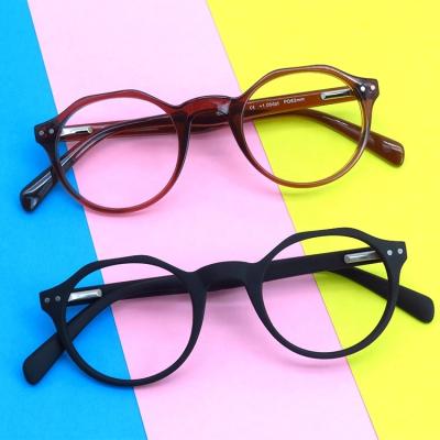 China Computer Trendy Fashion Glass Fashion Eyeglasses Optical Frames Eye To Wear Anti Blocking Blue Light Temple Glasses Flexible Women Men for sale