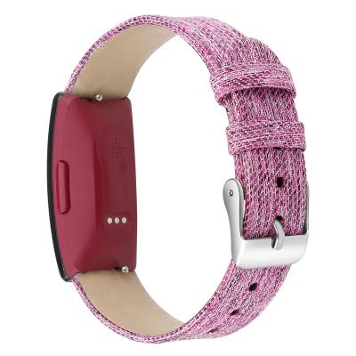 China Smart Nylon Fabric Watch Strap Canvas Strap Inspire Inspire 2 Inspire Hour Wristband Sports Watch Band for sale