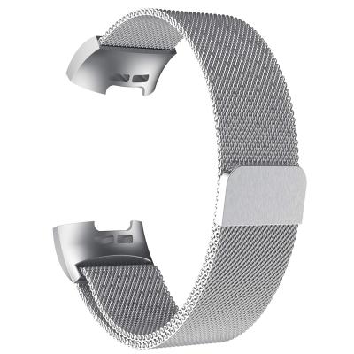 China Replacement Stainless Steel Milanese Stainless Steel Metal Watch Band Magnetic Lock For Fitbit Charge 2 for sale