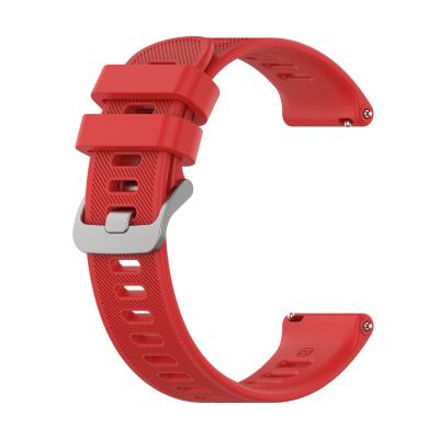 China 20mm Soft Silicone Rubber Watchbands For Garmin Forerunner 158 Smart Watch Band 55 Watch Strap for sale