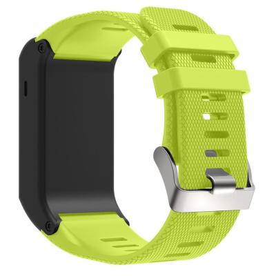 China Soft Durable Silicone Watch Band Strap Rubber Strap For Garmin Vivoactive Time Quickfit Watch Strap Band for sale