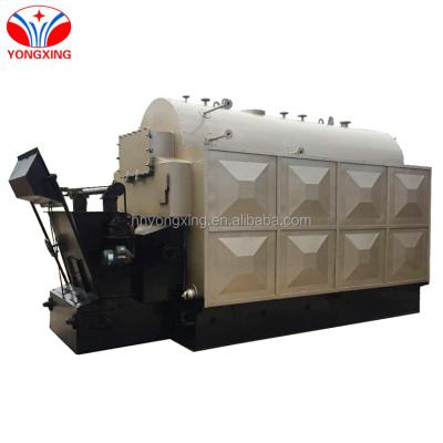 China 8t/h horizontal automatic chain grate biomass coal fired steam boiler for sauna for sale