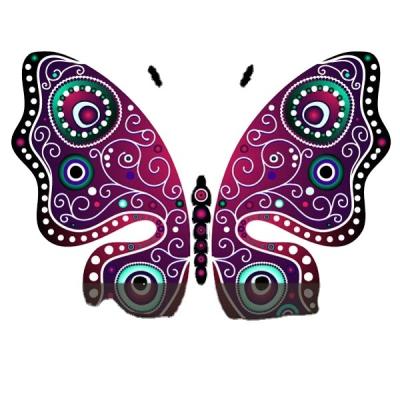 China Custom Best Selling Window Sticker New Color Window Stickers Customizable Butterfly Festival Detachable Window Stickers for sale