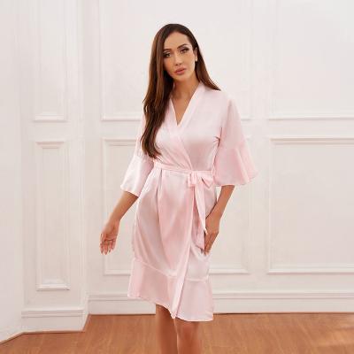 China NEW Breathable Ruffle Long Dresses For Women New Style Knee Length Long Dress 6044 for sale