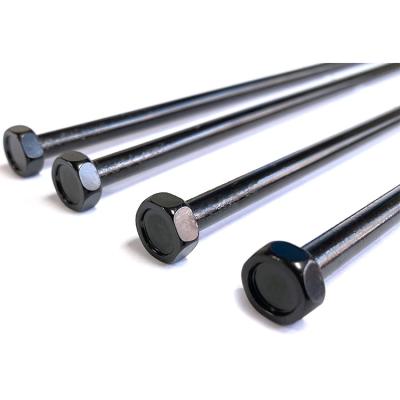 China HEX Custom 240mm Bolts Super Long Carbon Steel 300mm Electrophoretic Black Extra Long Hex Head Screw for sale