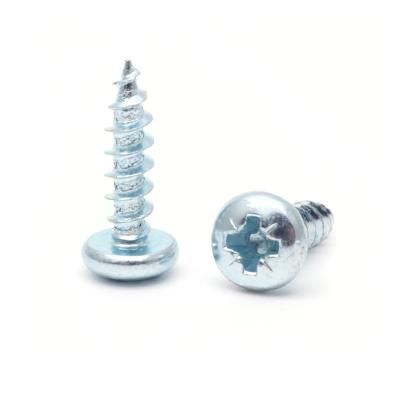 China Pan China wholesale price blue galvanized pan head pozidriv self tapping screws for sale