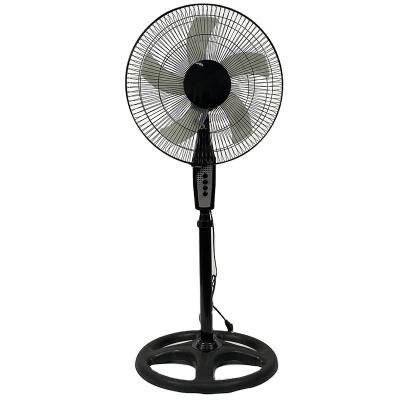 China MY40-18 16 Inch Adjustable Hotel Speed ​​Floor Fan Push Button Black Electric Fan for sale