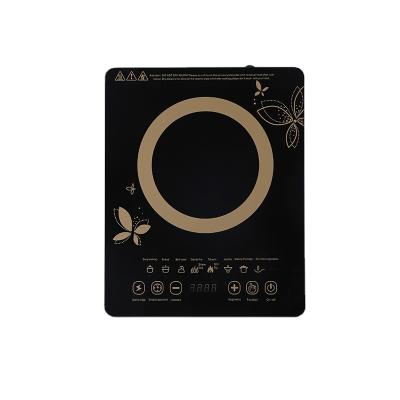 China Hotel Panel 2200w Induction Cooker Household Timer Glass Induction Cooker for sale