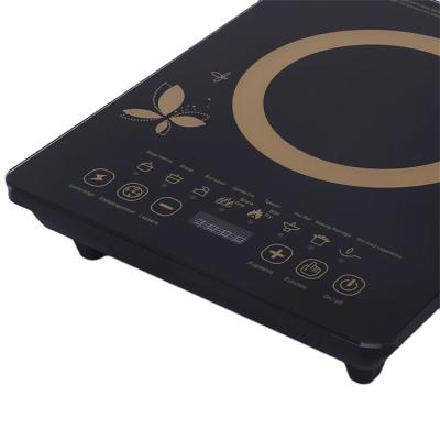 China Hotel Appointment Timed Glass Panel Induction Cooker 2200w Household Induction Cooker for sale