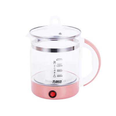 China 360 degree rotation base 2021 household hotel food grade glass 1.8l cheap health keeping pot electric water kettle for sale