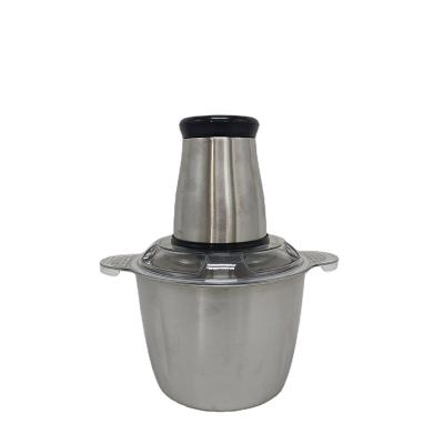 China Hotel 3L Large Capacity Mincer Kitchen Stainless Steel Household Chopper For Garlic Chilli for sale