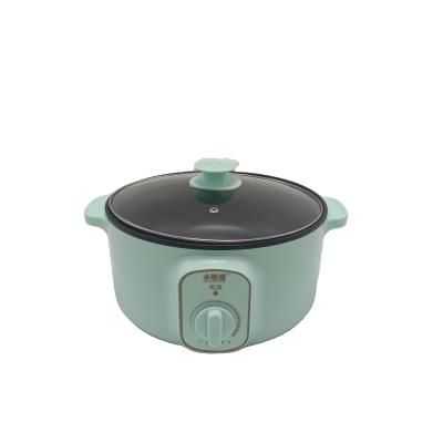 China Hotel Xiaopanxiong Green Household 3L Electric Hot Pot Multifunctional Electric Hot Pot for sale