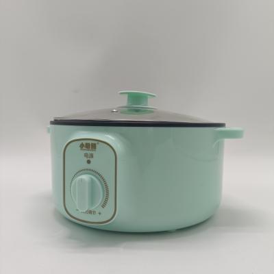 China Hotel Green Mini Electric Pot 3L Electric Multifunctional Pot Mini Electric Hot Pot for sale