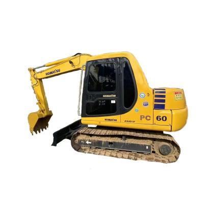 China Japan Original 6ton Komatsu PC60 Excavator PC 60 hydraulic crawler excavator 0.15m Â³ for sale