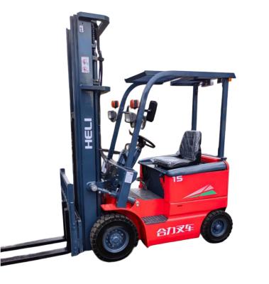 China Hotels 90% of new Used forklift HELI 1.5 ton electronic forklift for sale