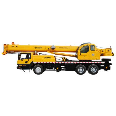 China Construction QY25K5D crane 25 ton truck mounted crane truck 6 wheels mobile hydraulic truck crane for sale