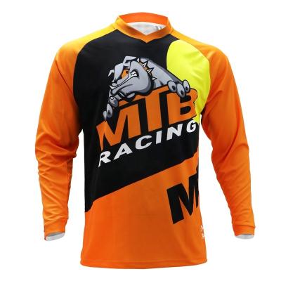 China Breathable Dog Printing Custom MTB Cycling Uniforms Cycling Kids Mountain Bike Jersey for sale