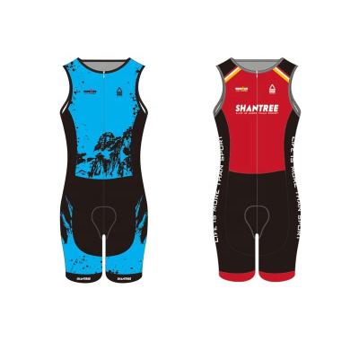 China Breathable MTB Ready Stock Custom Design Sublimation Print Triathlon Cycling One Piece Suits For Women for sale