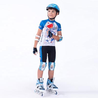 China Breathable Kid Tank Top Cartoon Sleeve Bike Cycling Tank Top Short Set for sale